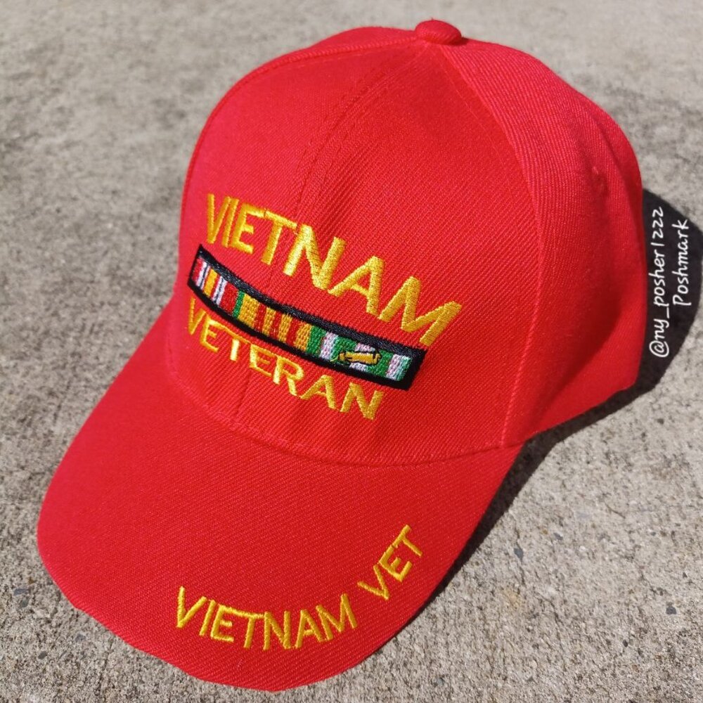 𝙉𝙔 𝙏𝙊𝙋 𝗩𝗜𝗘𝗧𝗡𝗔𝗠 𝗩𝗘𝗧𝗘𝗥𝗔𝗡 Baseball Cap Red